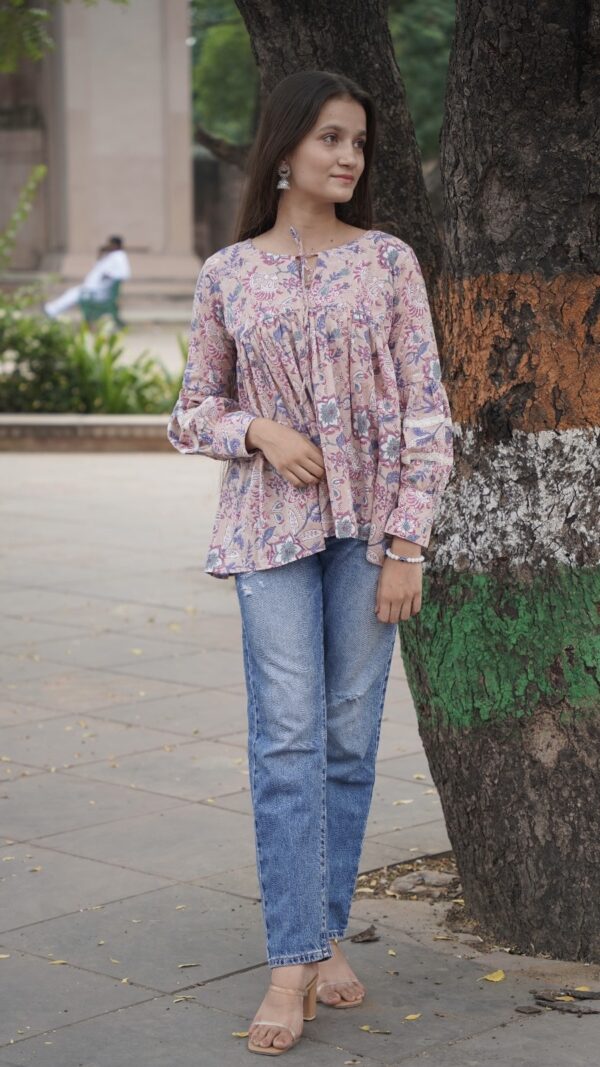Pastel Peplum Top
