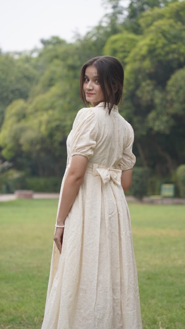 Ivory Bow-Back Gown