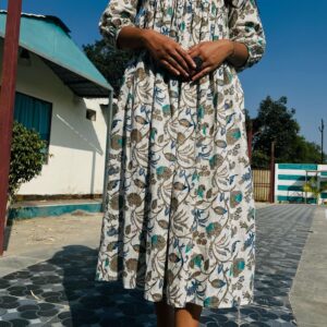 Elegant Floral Midi Dress