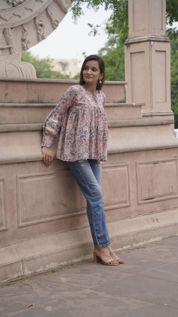 Pastel Peplum Top